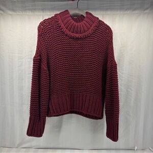 FP Movement by Free People Burgundy Turtleneck Sweater